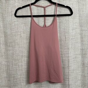 Aritzia TNA Action Tank Top Workout Activewear Pink Mauve Size Small